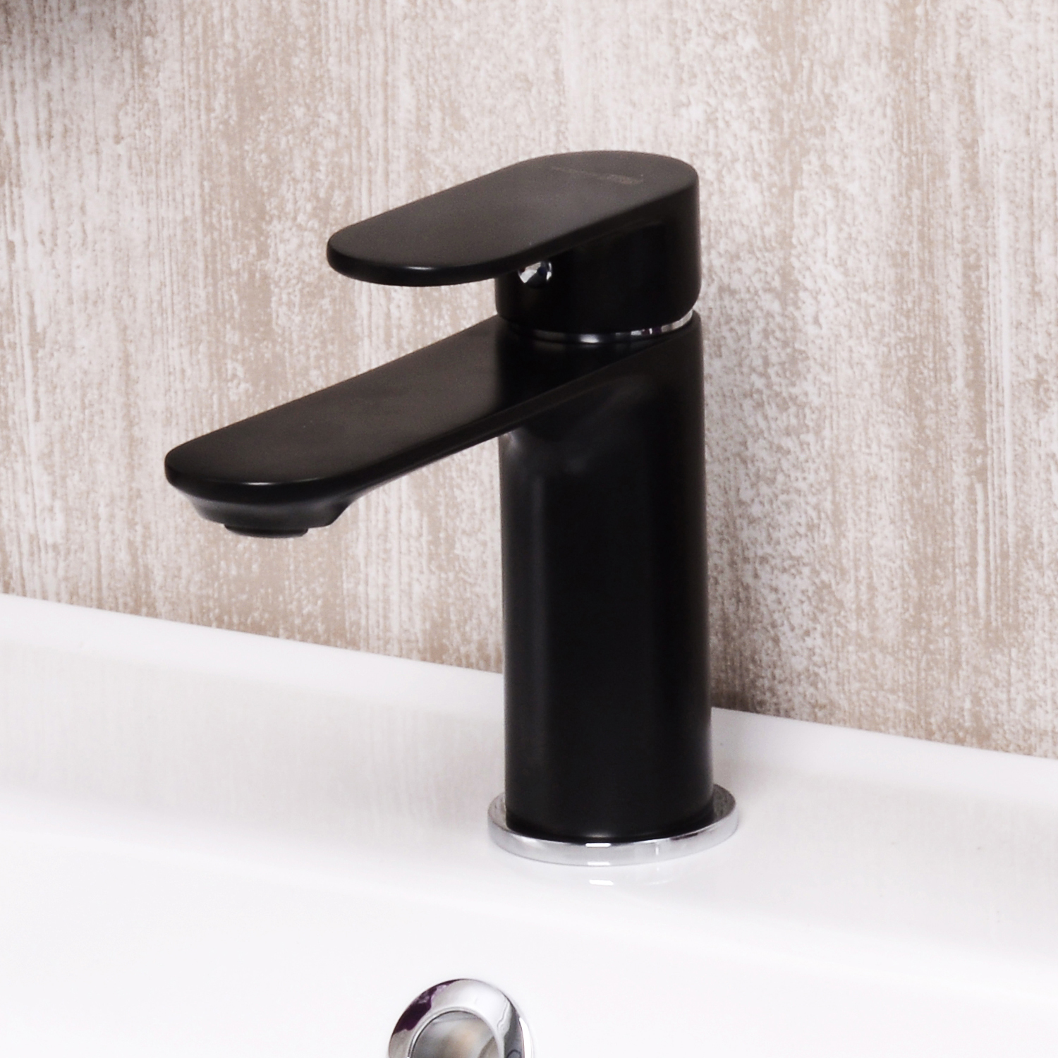 Wasserkraft Elbe  Смеситель для раковины, цвет: черный матовый 7403