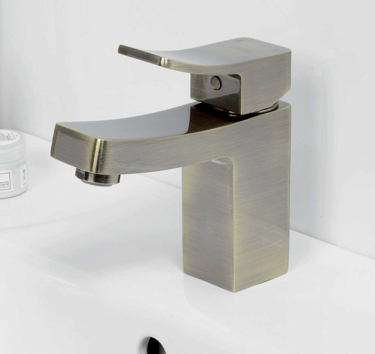 Смеситель Wasserkraft Exter  для раковины, светлая бронза 1603