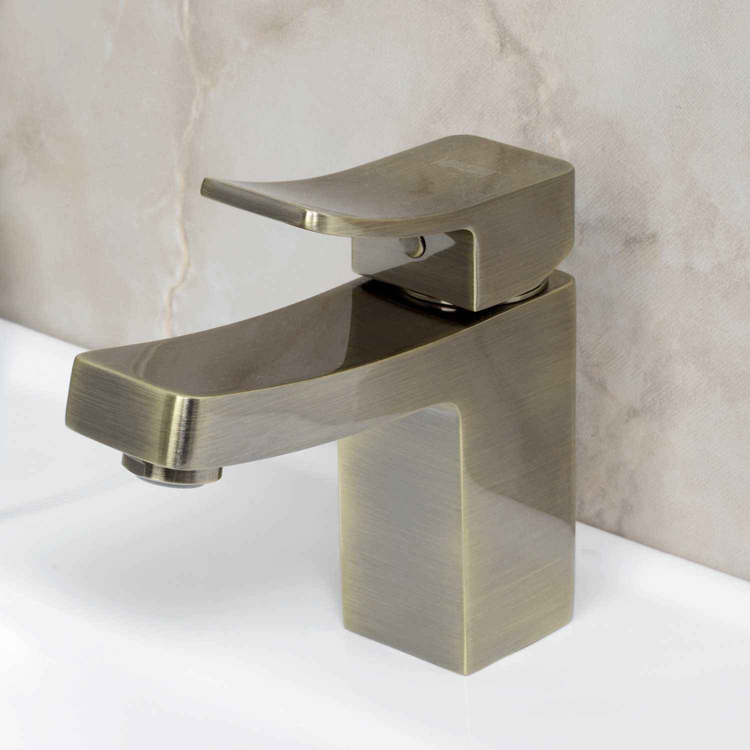 Смеситель Wasserkraft Exter  для раковины, светлая бронза 1603