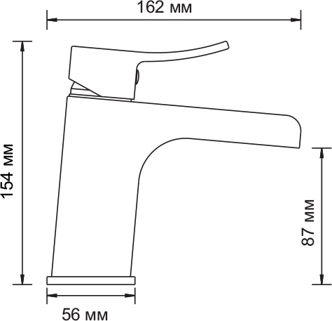 Смеситель Wasserkraft Aller  для раковины 1069