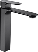 Wasserkraft Elbe Смеситель для раковины без донного клапана, цвет: черный матовый 7403H