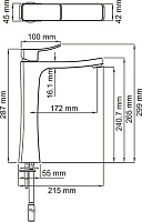 Wasserkraft Aller Высокий смеситель для раковины, цвет: хром 1063H