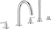 Grohe Atrio New Смеситель на борт ванны, с ручным душем, 5 отверстий, цвет: хром 19922003