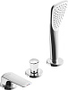 Kludi Ameo Смеситель на борт ванны с ручным душем и держателем, цвет: хром 414480575