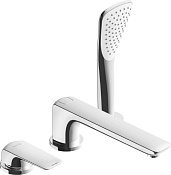 Kludi Ameo Смеситель на борт ванны с ручным душем и держателем, цвет: хром 414470575