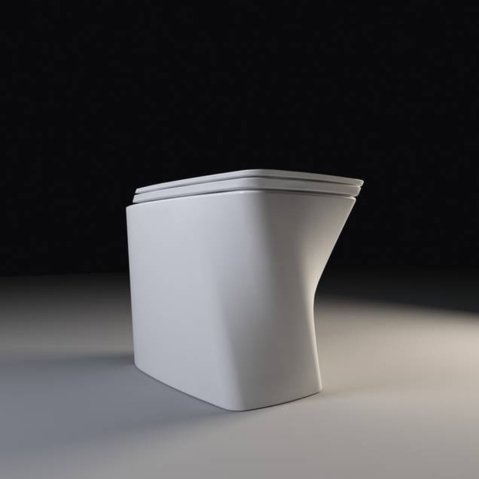 Azzurra Hera Унитаз напольный приставной безободковый 57х38х42 см, цвет белый HEVCTPE00000BI