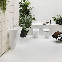 Azzurra Hera Унитаз напольный приставной безободковый 57х38х42 см, цвет белый HEVCTPE00000BI