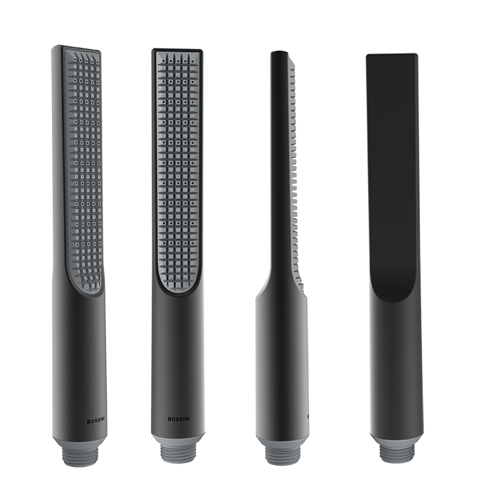 Bossini Apice Ручной душ Slim, 1 вид струи, цвет: mat black B00910.073