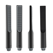 Bossini Apice Ручной душ Slim, 1 вид струи, цвет: mat black B00910.073