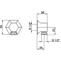 Cisal Cherie Шланговое подключение, цвет: chrome CE01700021
