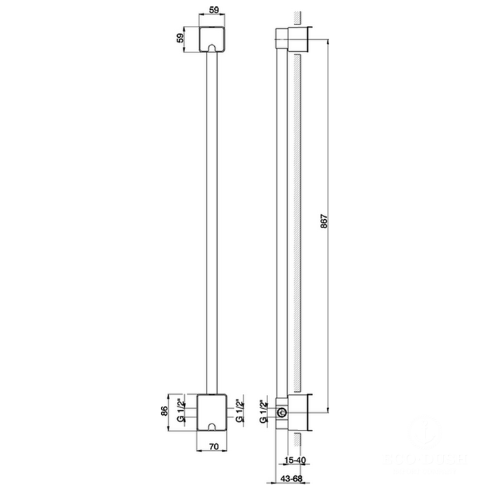 Cisal Kawa Встраиваемая часть для душевой стойки ZA00400004