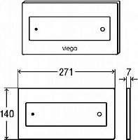 Viega Visign for Style 12 Кнопка смыва, цвет: хром 597252