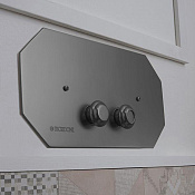 Sbordoni Romana Панель с кнопками двойного смыва для механизма, UP320, цвет черный никель SB071NN