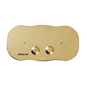 Sbordoni Romana Панель с кнопками двойного смыва, цвет глянцевая латунь SB070OL