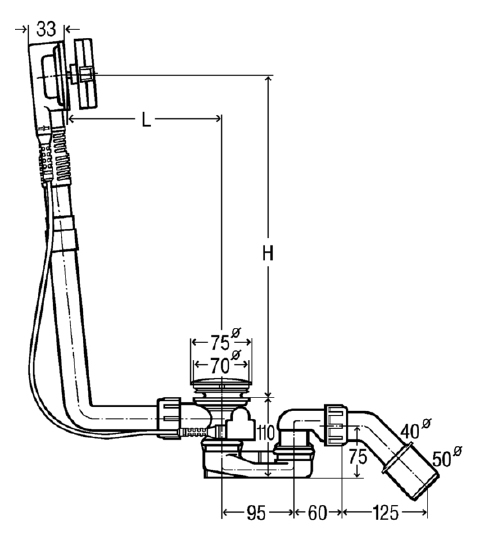 Viega Multiplex Visign M5 Слив-перелив для ванны, цвет: хром 101909