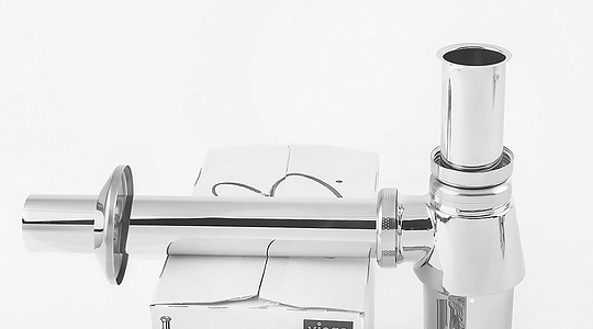 Viega Сифон для раковины бутылочный, цвет : хром 100674