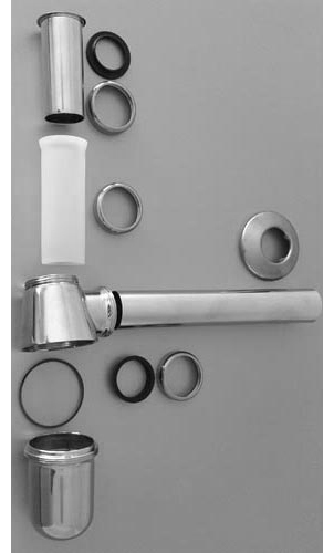 Viega Сифон для раковины бутылочный, цвет : хром 100674