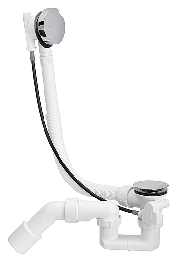 Viega Simplex Simplex Слив-перелив полуавтомат для стандартных ванн, с сифоном, 40/50 x 54см, цвет:  285357