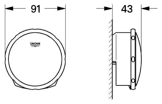 Grohe Talentofill Слив-перелив для ванны, цвет: белый 28990000
