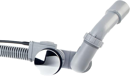 Hansgrohe Flexaplus Слив-перелив для ванны, для стандартных ванн, тросик 52 см цвет: хром 58143000