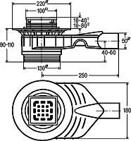 Душевой трап Viega Advantix 669201