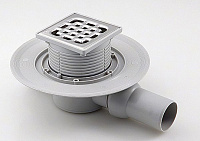 Viega Душевой трап с решеткой 10х10см с гидрозатвором 557119