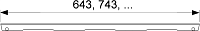 Tece Drainline Декоративная решетка lines для линейного трапа 150 см, цвет: нерж. сталь глянц. 601520
