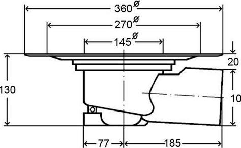 Душевой трап Viega Advantix 557171