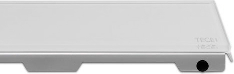 Tece Drainline Стеклянная панель для душевого канала прямая 70 см, цвет: белый глянцевый 600791