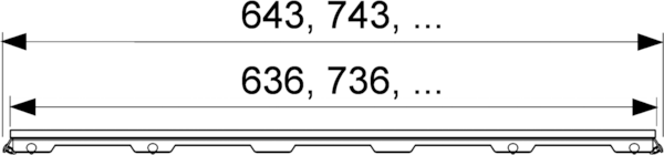 Tece Drainline Стеклянная панель для душевого канала прямая 70 см, цвет: белый глянцевый 600791