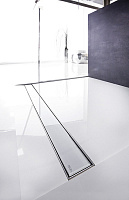 Tece Drainline Стеклянная панель для душевого канала прямая 70 см, цвет: белый глянцевый 600791