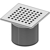 Tece Drainpoint S Декоративная решетка quadratum для трапа 15х15 см, цвет: нерж. сталь глянцевая 3660008