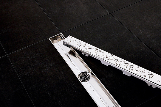 Tece Drainline Декоративная панель steel II для душевого канала 90 см, цвет: нерж. сталь глянцевая 600982