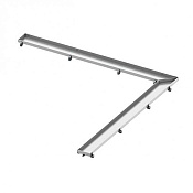 Tece Drainline Угловой лоток plate 120х120 см, основа для плитки, нержавеющая сталь 611270