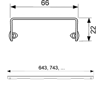 Tece Drainline Декоративная решетка royal для линейного трапа 90 см, цвет: нерж. сталь глянц. 600940