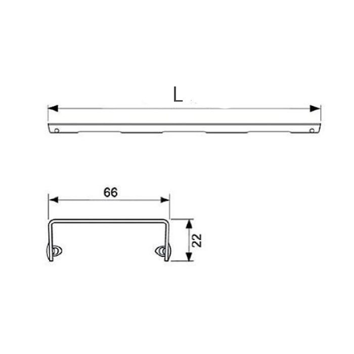 Tece Drainline Декоративная решетка basic для линейного трапа 120 см, цвет: нерж. сталь глянц. 601210
