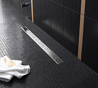 Tece Drainline Декоративная решетка drops для линейного трапа 70 см, цвет: нерж. сталь глянц. 600730