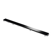 Tece Drainline Стеклянная панель для душевого канала прямая 80 см, цвет: черный глянцевый 600892