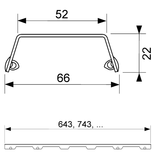 Tece Drainline Декоративная панель steel II для душевого канала 70 см, цвет: нерж. сталь брашир. 600783