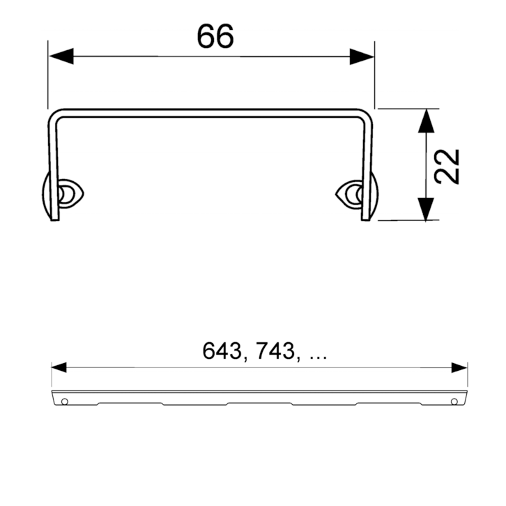 Tece Drainline Декоративная решетка organic для линейного трапа 80 см, цвет: нерж. сталь брашир. 600861