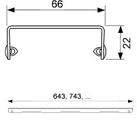 Tece Drainline Декоративная решетка lines для линейного трапа 90 см, цвет: нерж. сталь глянц. 600920