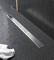 Tece Drainline Декоративная решетка drops для линейного трапа 90 см, цвет: нерж. сталь глянц. 600930