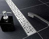 Tece Drainline Декоративная решетка drops для линейного трапа 90 см, цвет: нерж. сталь глянц. 600930