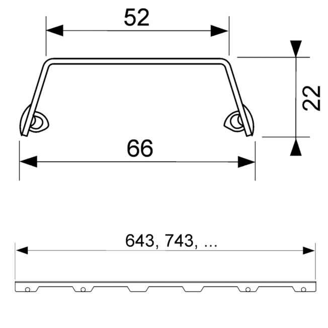 Tece Drainline Декоративная панель steel II для душевого канала 100 см, цвет: нерж. сталь брашир. 601083