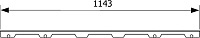 Tece Drainline Декоративная панель steel II для душевого канала 120 см, цвет: нерж. сталь глянцевая 601282