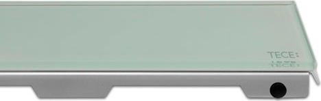 Tece Drainline Стеклянная панель для душевого канала прямая 100 см, цвет: зеленый глянцевый 601090