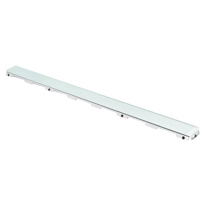 Tece Drainline Стеклянная панель для душевого канала прямая 120 см, цвет: зеленый глянцевый 601290