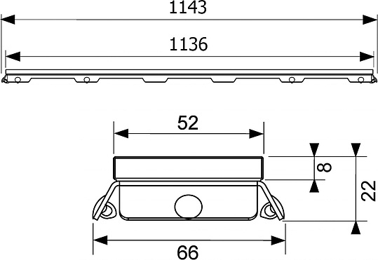 Tece Drainline Стеклянная панель для душевого канала прямая 120 см, цвет: зеленый глянцевый 601290
