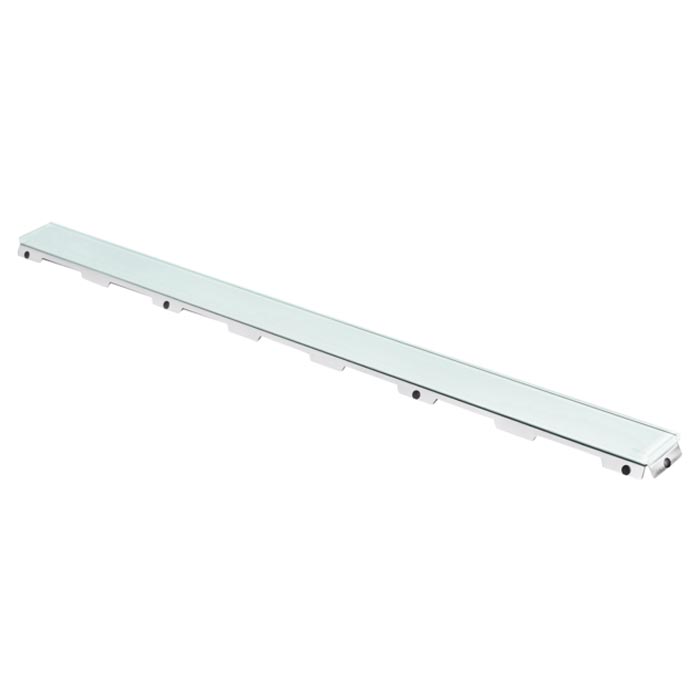 Tece Drainline Стеклянная панель для душевого канала прямая 150 см, цвет: зеленый глянцевый 601590