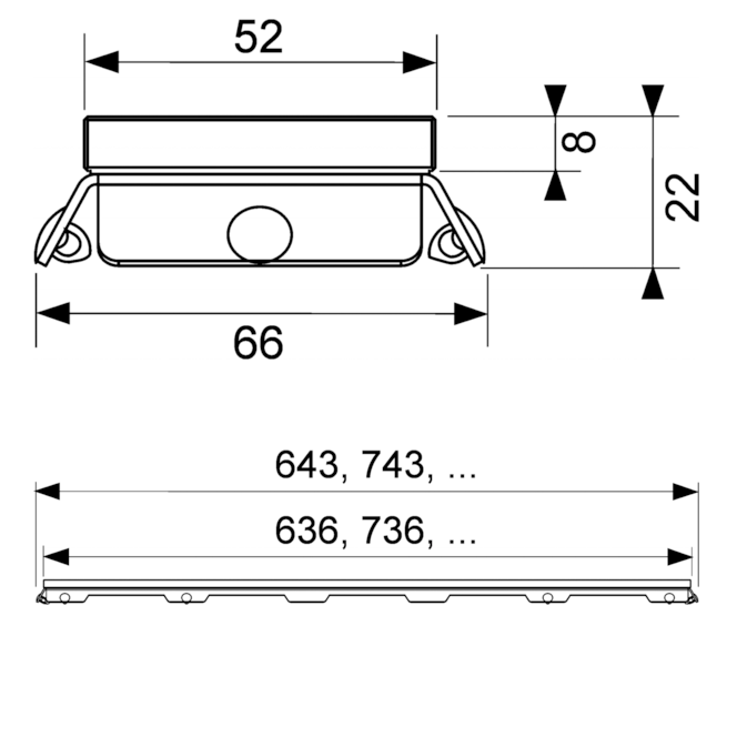Tece Drainline Стеклянная панель для душевого канала прямая 150 см, цвет: зеленый глянцевый 601590